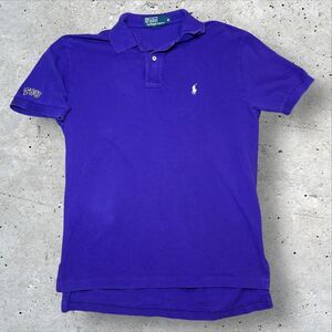 Polo Ralph Lauren TCU Horned Frogs Polo Shirt Mens Medium Purple NCAA White Pony